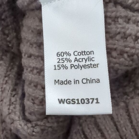 Market & Spruce Brown Cowl Neck Sweater with Relaxed Fit - Picture 6 of 6